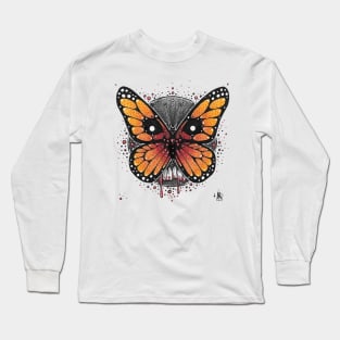 Monarch Skull Long Sleeve T-Shirt